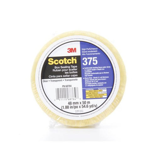 3M Scotch 68764 High Performance Box Sealing Tape - 48mm x 50m (1.89