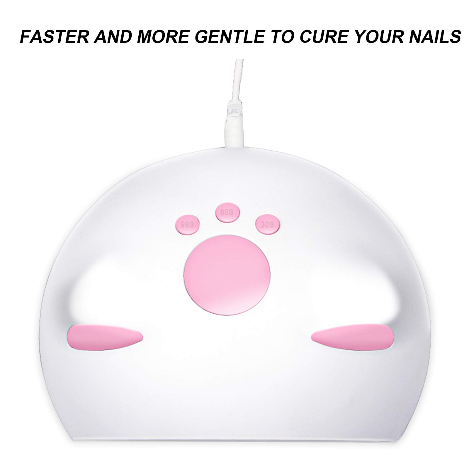 Ubersweet® 36W UV LED Nail Lamp with Sensor & Digital Display - Professional Nail Dryer for Gel Polish Curing, 3 Timer Settings, Fast Drying, USB Powered - Perfect for Home & Salon Manicures