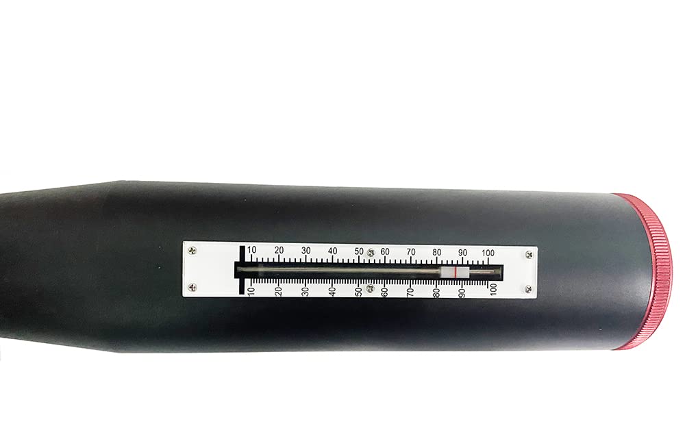 Professional Concrete Rebound Hammer Tester - Digital Concrete Strength Testing Device for Building Materials, Panels, Beams, Columns & Bridges - 20.0±0.2mm Pointer Length, 0.65±0.15N Friction - Perfect for Construction Quality Control & Structural Integrity Testing