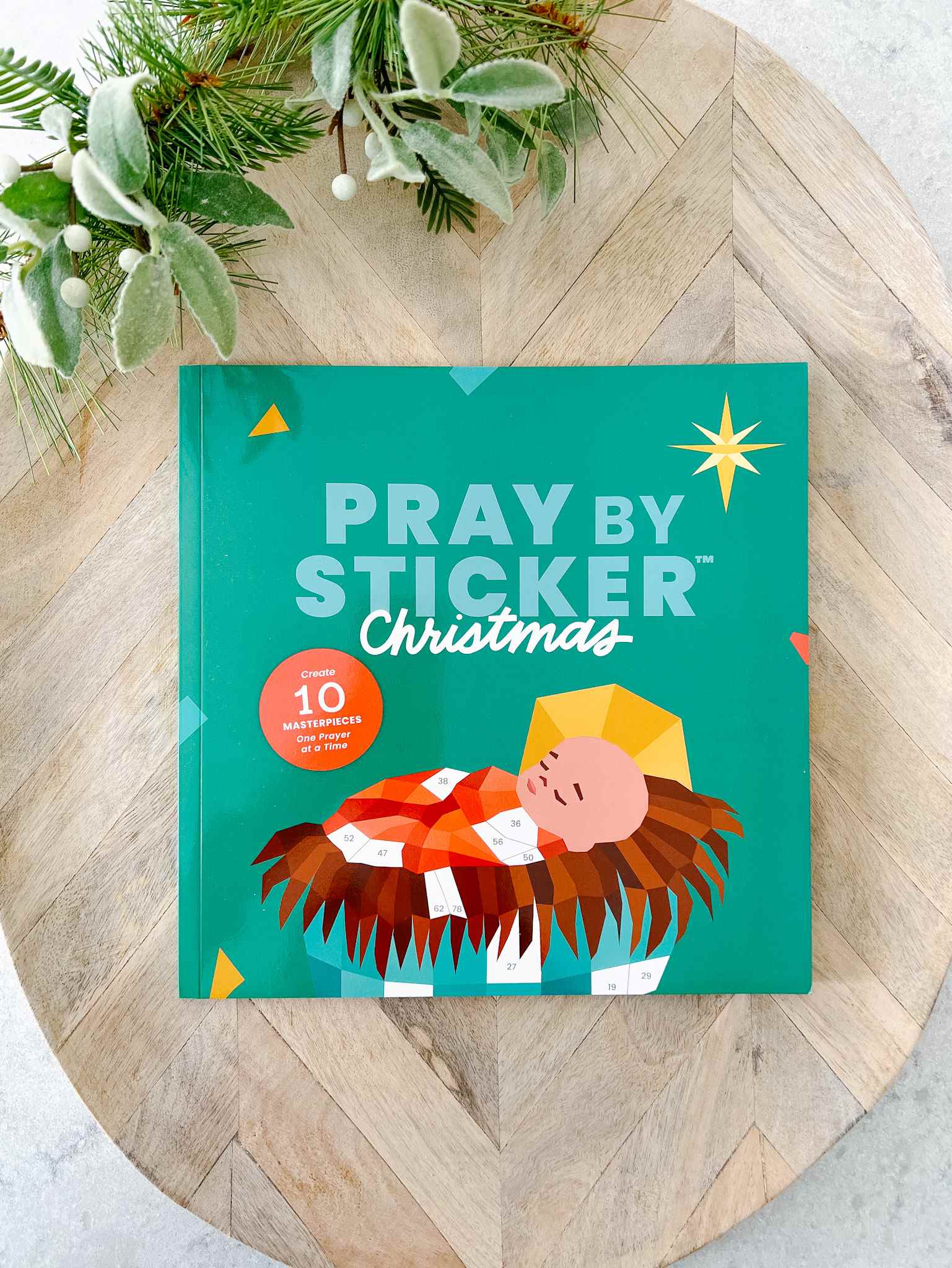 Pray By Sticker Christmas Activity Book for Kids - Fun Holiday Crafts, Bible Stories & Sticker Scenes - Perfect for Family Bonding, Sunday School & Christmas Gifts