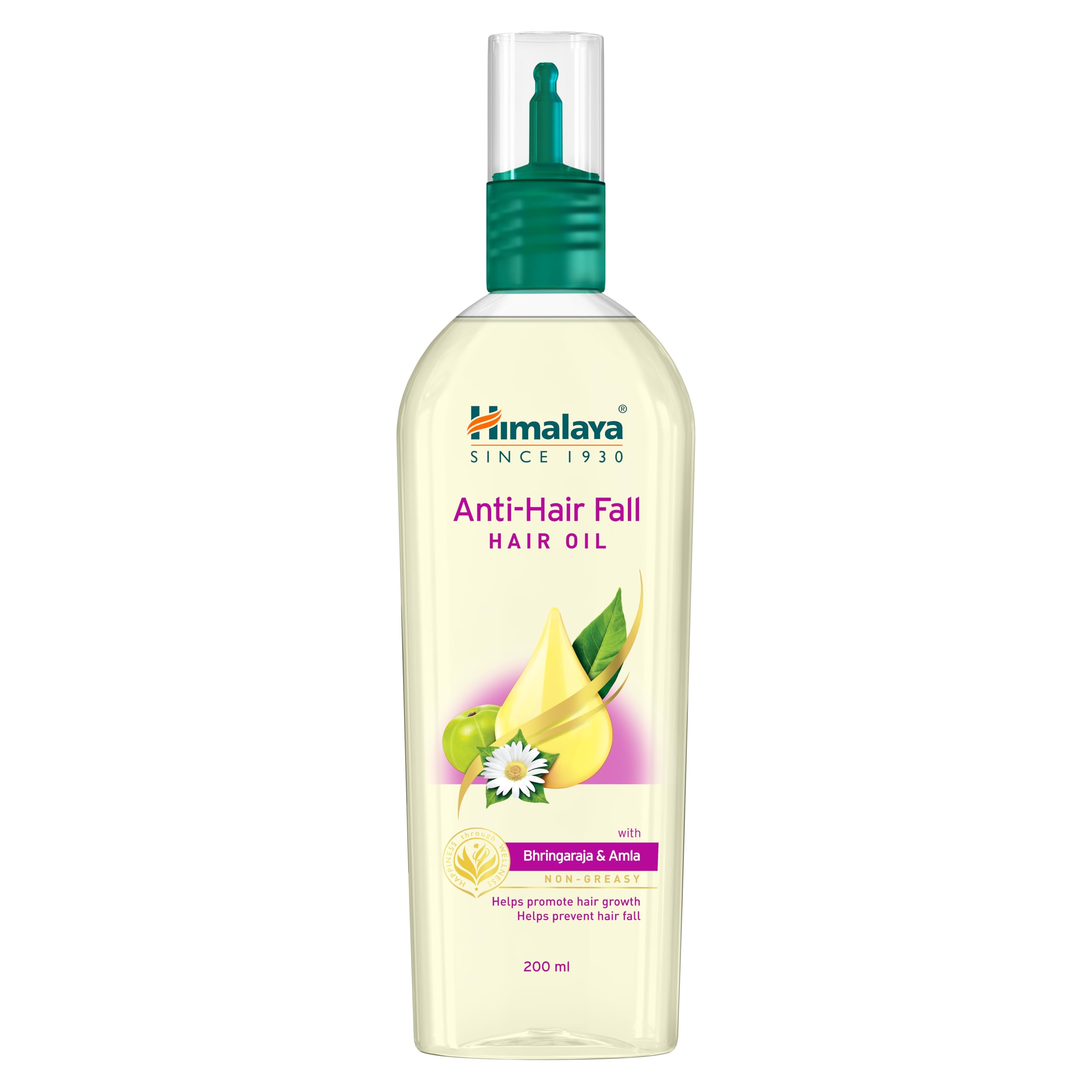 Himalaya Anti-Hair Fall Hair Oil with Bhringraja & Amla - Non Sticky Formula for Hair Growth & Prevention - 200ml for Women & Men - Perfect for Daily Scalp Massage & Damaged Hair Care