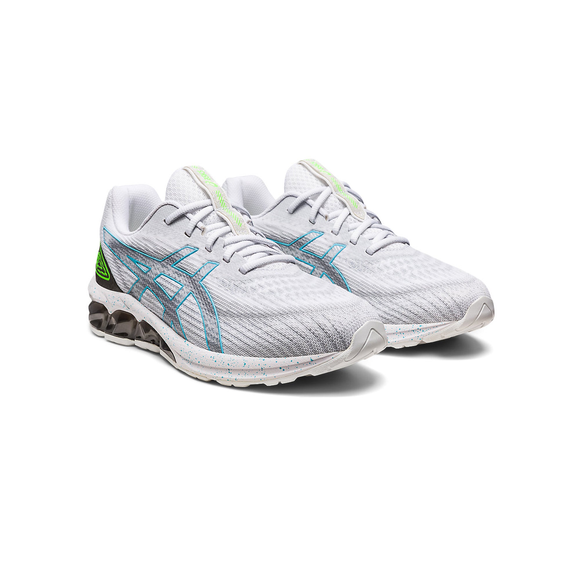 ASICS GEL QUANTUM 180 VII Running Shoes - White/Gunmetal - Lightweight Cushioned Sneakers for Men & Women | Perfect for Jogging, Gym Workouts & Everyday Wear