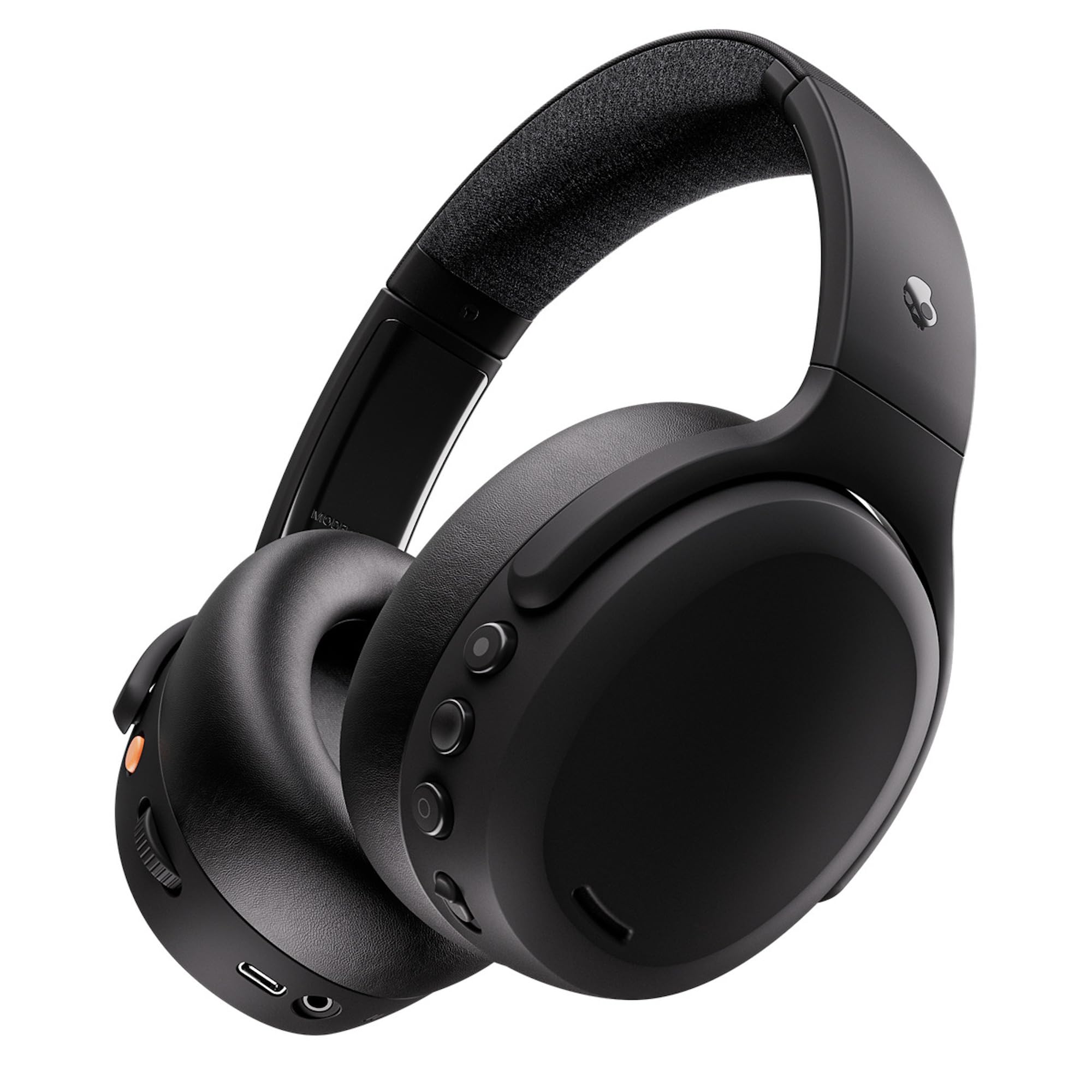 Skullcandy Crusher ANC 2 Wireless Over-Ear Headphones with Active Noise Cancelling & Sensory Bass - 50 Hour Battery, Built-in Alexa, Bluetooth Compatible - Perfect for Travel, Gaming & Music (True Black, US Warranty)
