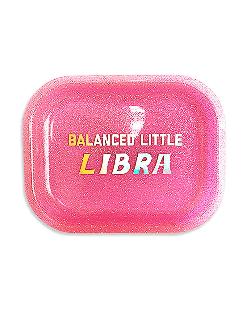 Libra Zodiac Sign Trinket Tray - Gold Astrology Jewelry Dish for Necklaces & Rings - Perfect for Home Decor, Gift Giving & Spiritual Organization