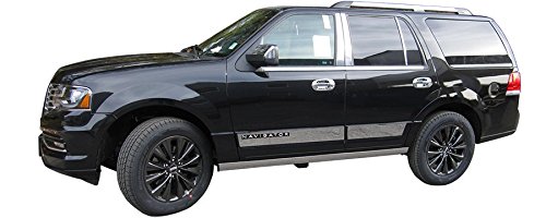 BRIGHTT-QA612871 Stainless Steel Rear Deck Trim for 2015-2017 Lincoln Navigator - 1 Piece Chrome Accent Trim for Car Exterior Enhancement & Luxury Style Upgrade