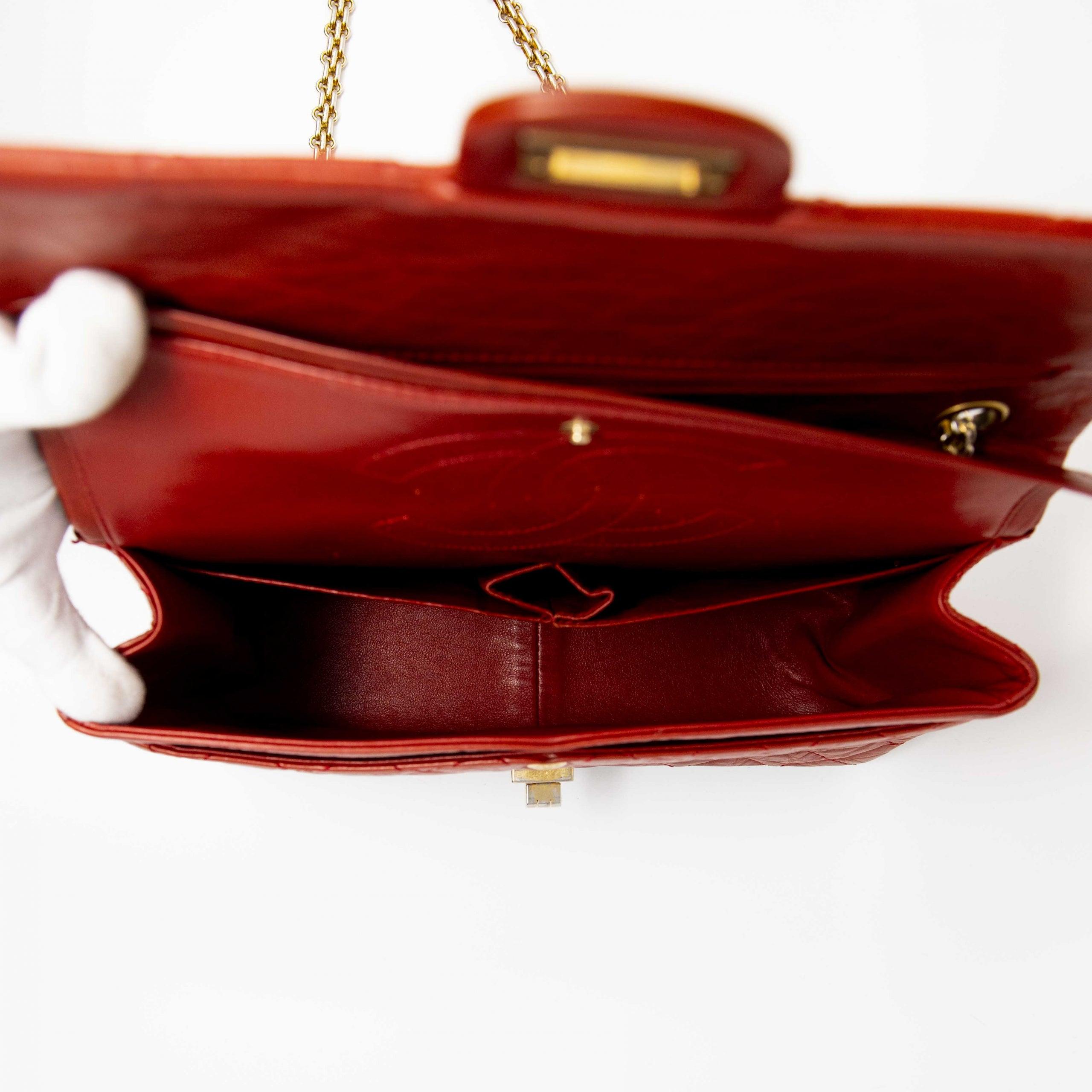 Authentic Chanel Red Calfskin 2.55 Reissue 266 Flap Bag - Luxury Designer Handbag for Women, Perfect for Evening Events & Special Occasions