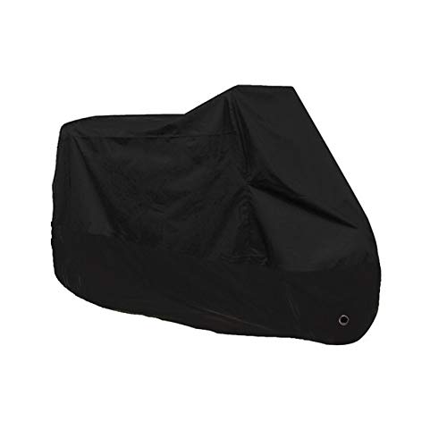 Universal Motorcycle Rain Cover with Lock-Hole - XXL Black | Waterproof Dustproof UV Protection for Outdoor Use