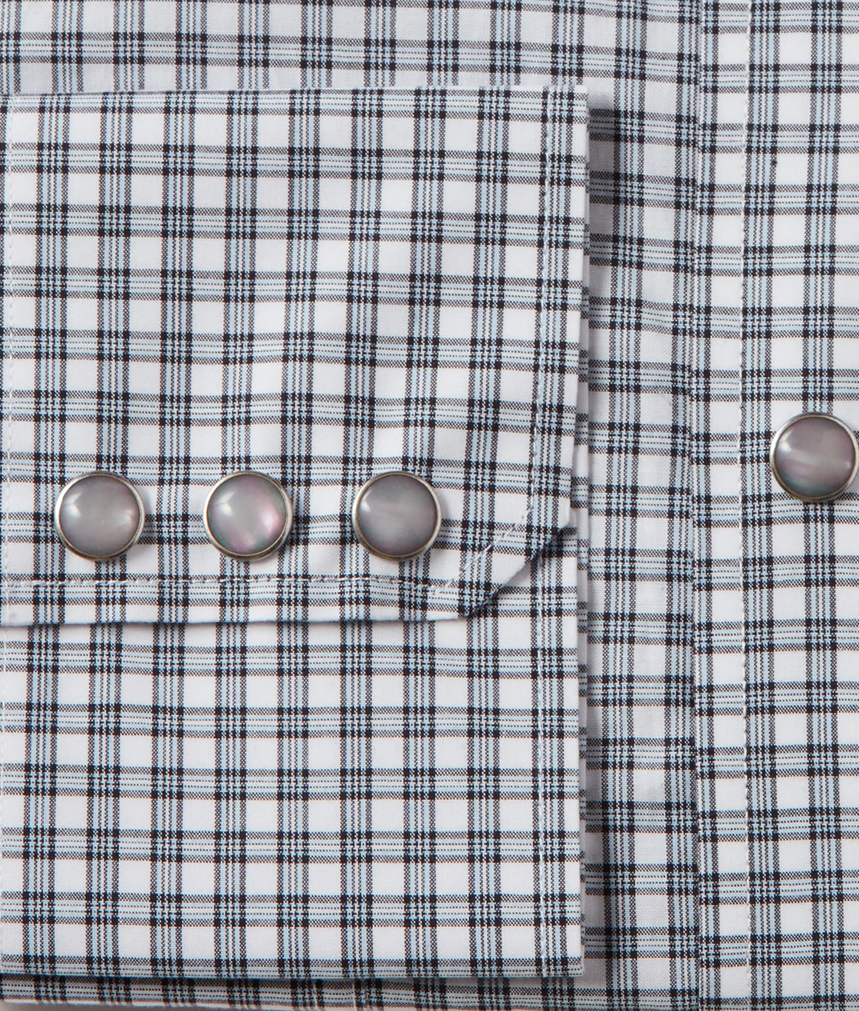El Paso Plaid Shirt - Black & Iceberg Checkered Flannel for Men & Women | Casual Wear, Outdoor Activities, and Layering Fashion