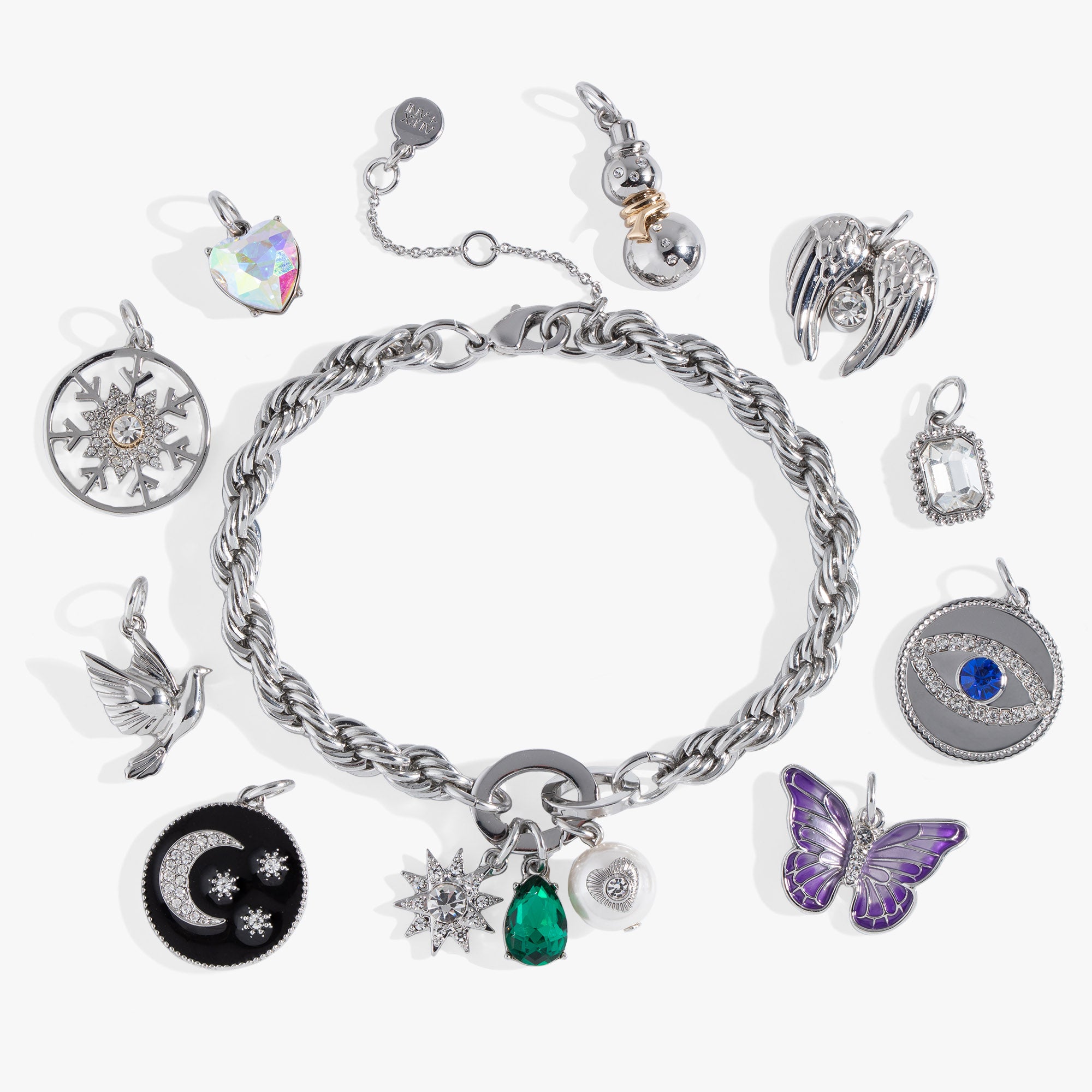 Year In Charms Mix and Match Charm Bracelet Gift Set - Perfect for Birthdays, Anniversaries & Personalized Jewelry Gifts
