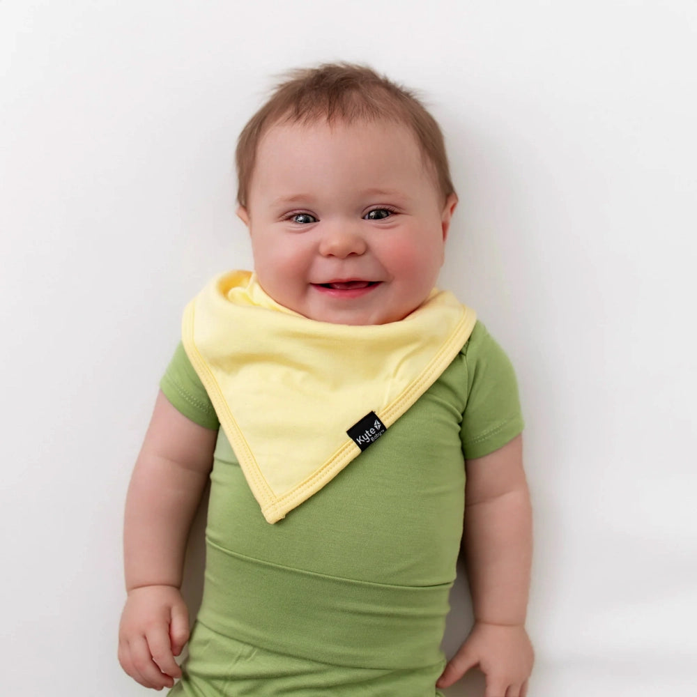 Kyte Baby Bib - Soft Organic Cotton Drool Bib for Infants & Toddlers - Waterproof & Adjustable - Perfect for Feeding, Teething & Messy Play - Lilikoi Color