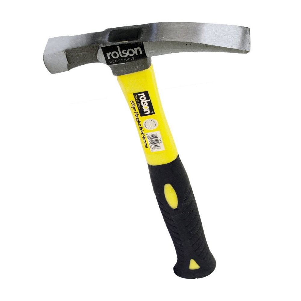 600g Brick Hammer 10802 - Heavy Duty Masonry Hammer for Bricklaying, Demolition & Construction - Perfect for DIY Projects, Home Renovation & Professional Use