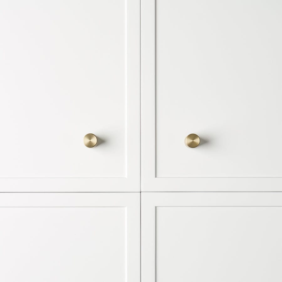 Brushed Nickel Cabinet Knobs - Warm Finish for Kitchen, Bathroom & Furniture Hardware - Perfect for Drawers, Cabinets & DIY Home Decor Projects