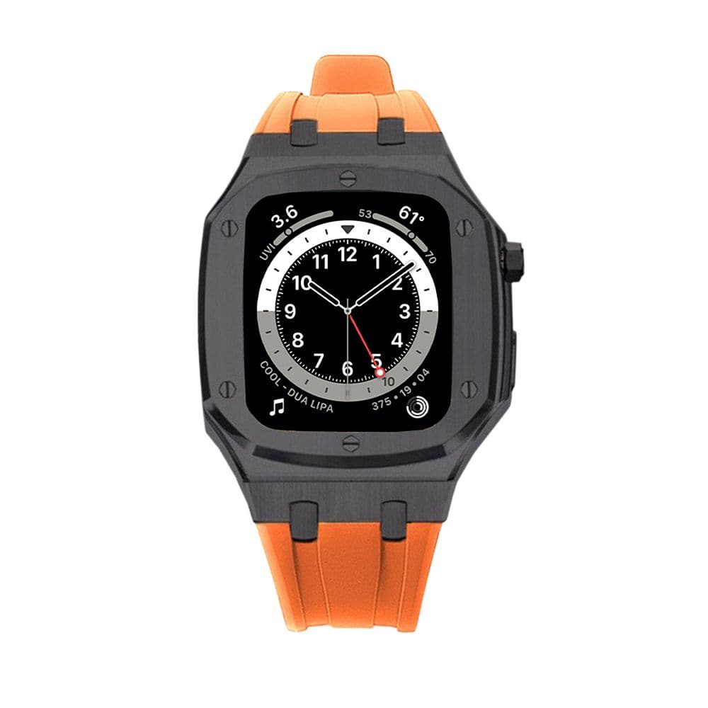 Apple Watch Rugged Rubber Case for iWatch Series 6/7 - Shockproof Protective Cover for Outdoor Sports & Fitness Activities