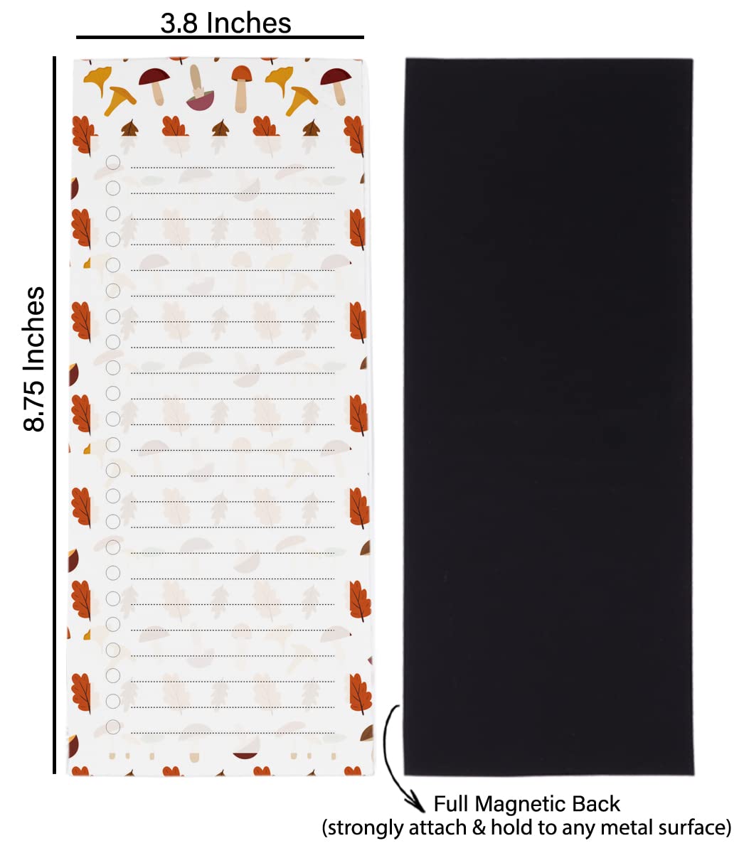 3-Pack Magnetic Fridge To-Do List Notepads - 50 Sheets Each, Abstract Design Memo Pads for Refrigerator, Kitchen & Office Organization - Perfect for Grocery Lists, Reminders & Family Messages