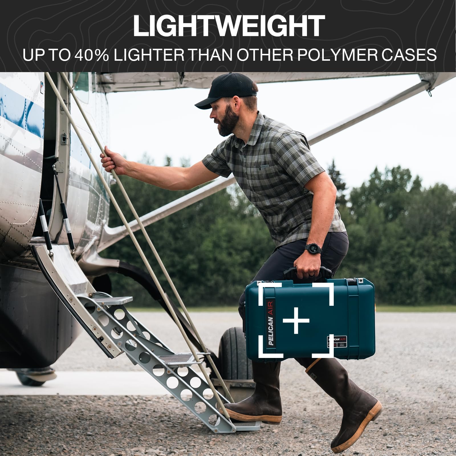 Pelican Air Travel Cases - Durable Carry-On & Large Hard Case Luggage for Business Trips, Outdoor Adventures & Airline Protection | TSA Approved, Waterproof & Shockproof