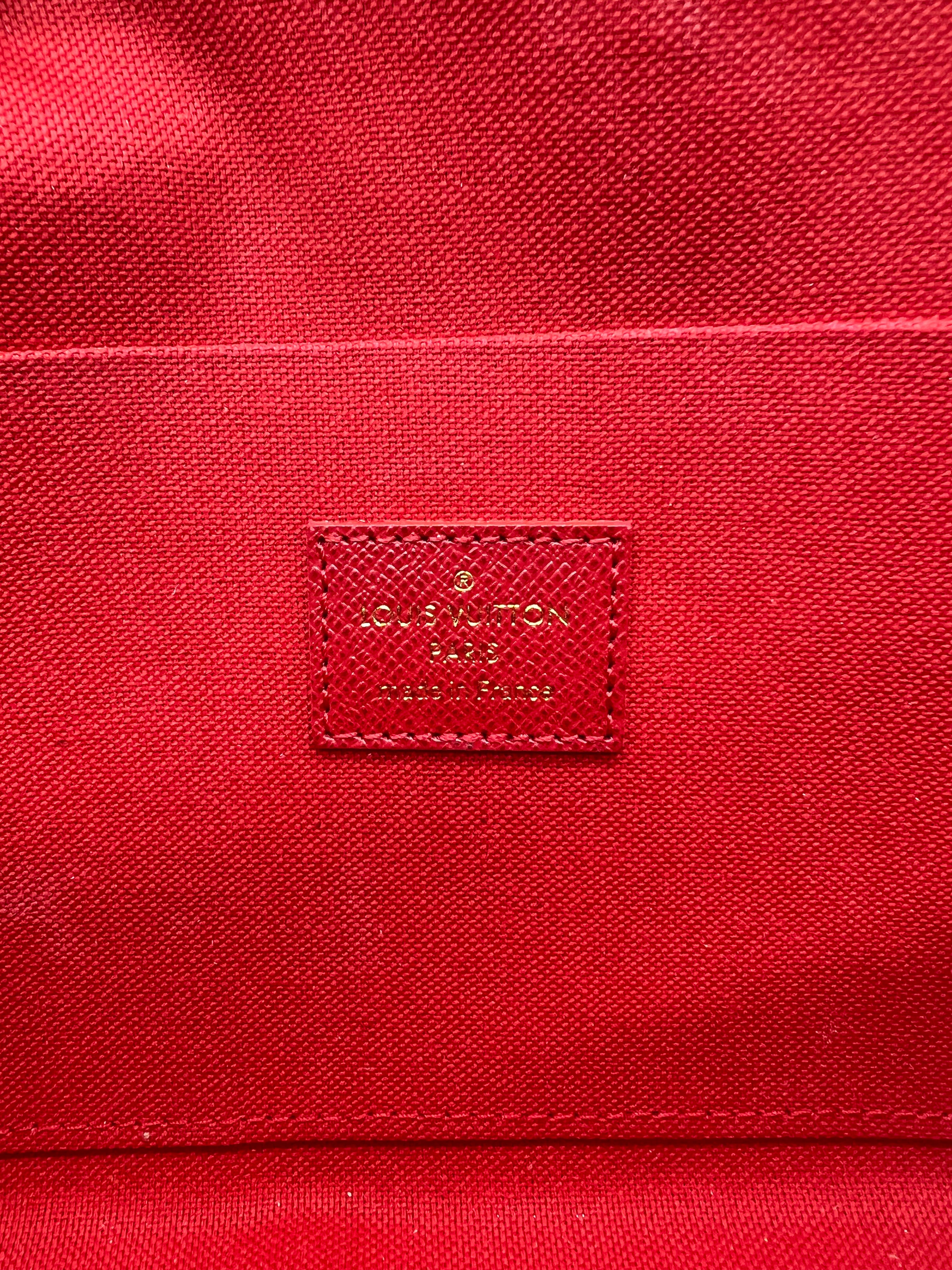Authentic Louis Vuitton Damier Ebene Pochette Felicie Crossbody Bag - Luxury Wallet on Chain for Women - Perfect for Evening Events & Date Nights