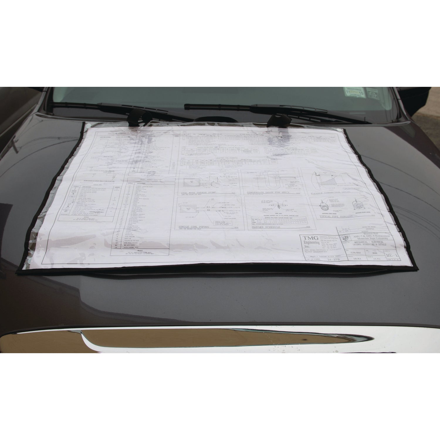 AdirOffice Large Document Protection Blueprint Plan Holder - Clear Arch D (24 x 36) Size for Blueprints, Drawings & Posters | Perfect for Architects, Engineers & Office Organization