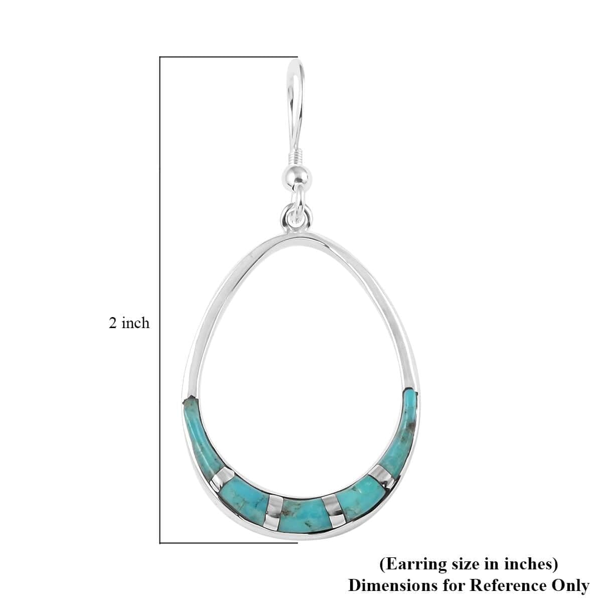 Santa Fe Style 925 Sterling Silver Turquoise Dangle Earrings for Women | Boho Western Jewelry | Birthday Gift for Her | Perfect for Festivals, Parties & Everyday Wear