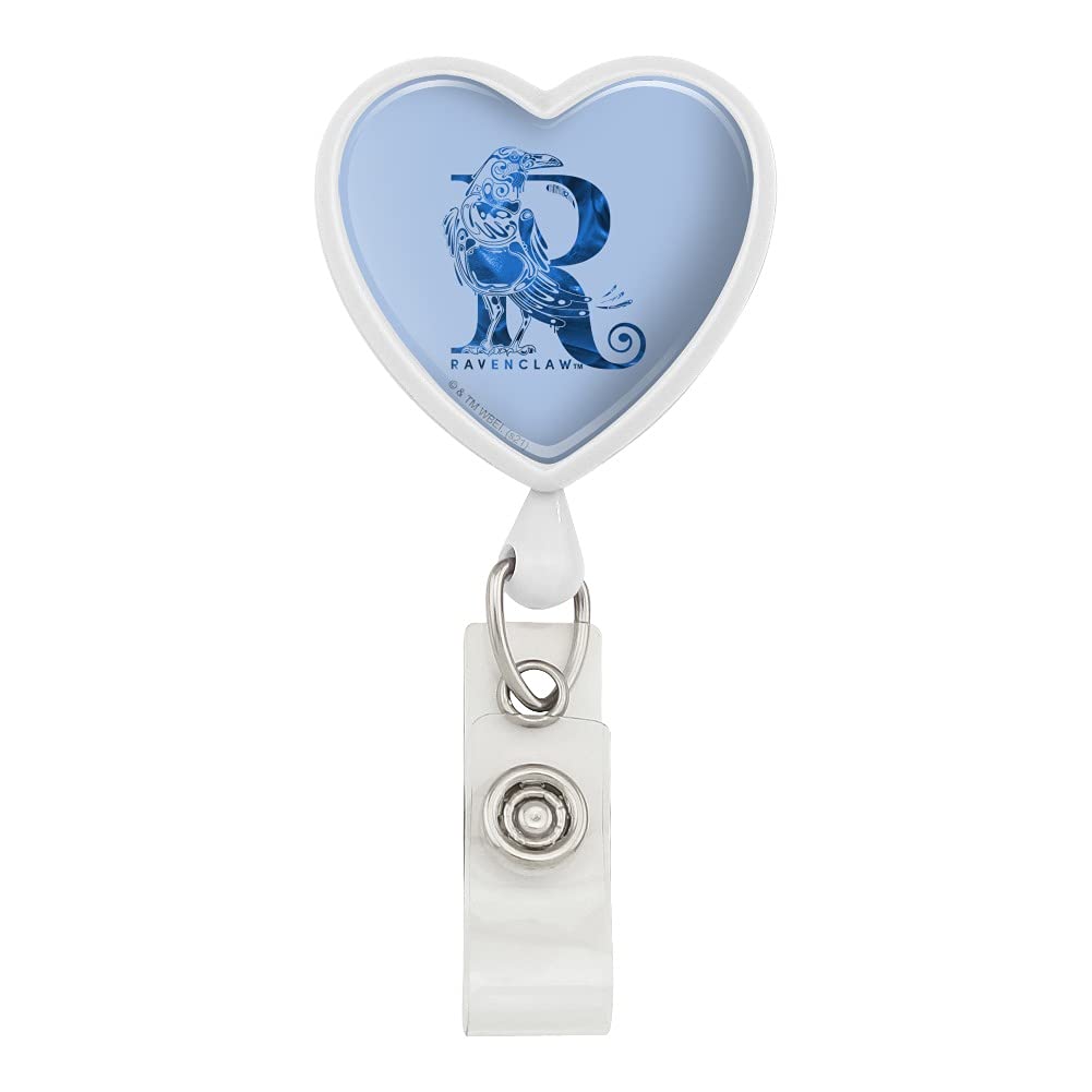 Harry Potter Ravenclaw Lanyard with Retractable Reel - Blue & Bronze Badge Holder for ID Cards, Keys & Work Access (Perfect for HP Fans, Cosplay & Office Use)