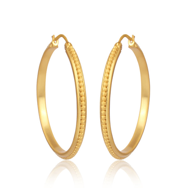 Trendy Studded Hoop Earrings for Women - 925 Sterling Silver Chunky Hoop Earrings with Cubic Zirconia - Perfect for Parties, Date Nights & Everyday Wear