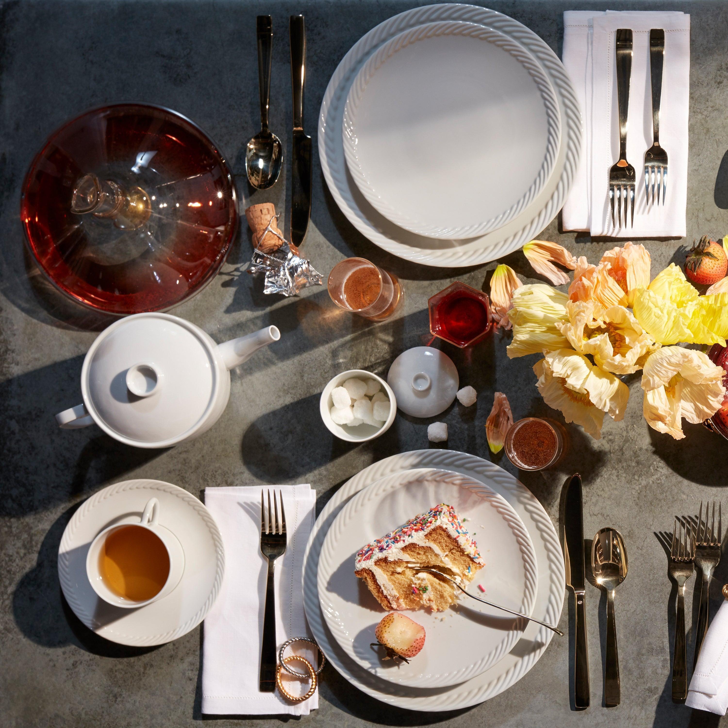 Premium 12-Piece Porcelain Dinner Plate Set - Elegant & Durable Dishware for Restaurants, Weddings, and Everyday Dining | Microwave & Dishwasher Safe