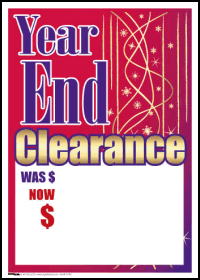 100-Pack Sale Tags for Year End Clearance - Perfect for Retail Stores, Boutiques & Holiday Discounts