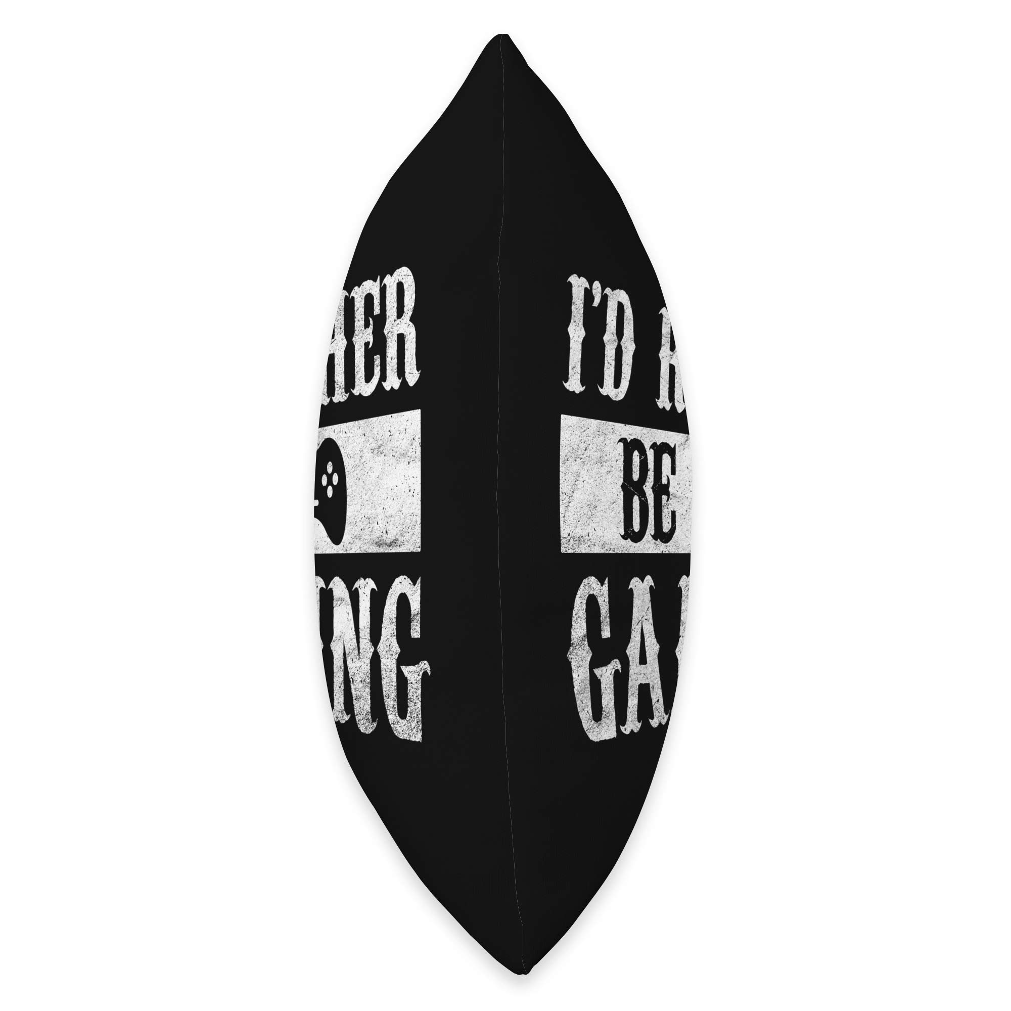 Funny Gaming Throw Pillow - 'I'd Rather Be Gaming' Sarcastic Gamer Decor for Bedroom, Couch & Game Room - Perfect Gift for Video Game Lovers