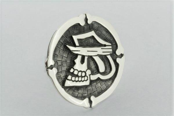 Sterling Silver La Calavera Soldado Skull Ring for Men - Gothic Punk Jewelry, Day of the Dead Inspired Accessory for Halloween, Costume Parties & Alternative Fashion