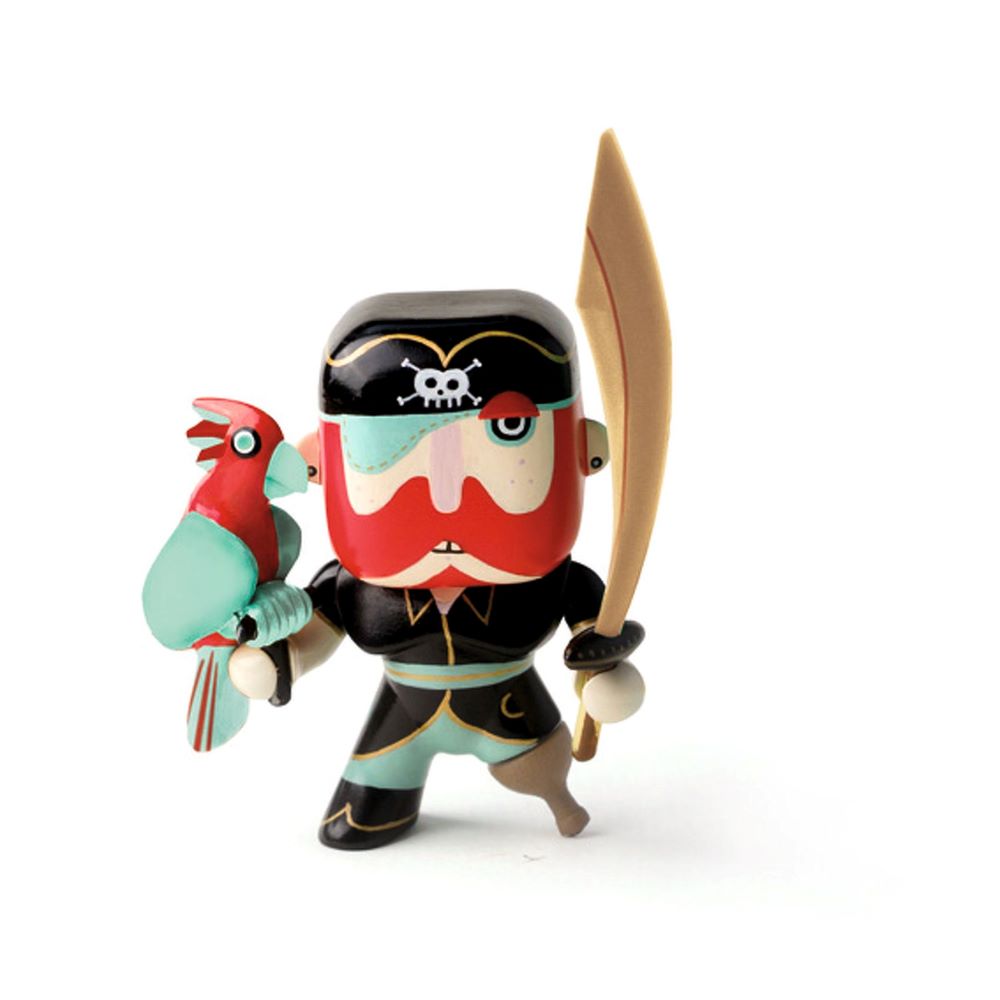 DJECO Arty Toys Pirates Sam Parrot - Colorful Interactive Parrot Toy for Kids | Perfect for Pretend Play, Storytelling & Imaginative Adventures