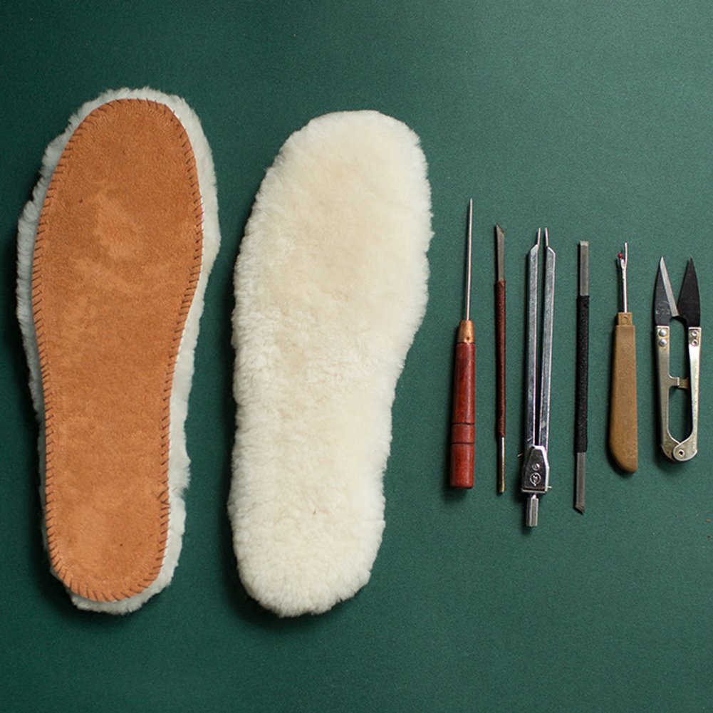 Premium Australian Sheepskin Insoles - Thick & Warm Wool Insoles for Women & Men - US Size 12 (M) - Perfect for Winter Boots, Slippers & Cold Weather Comfort