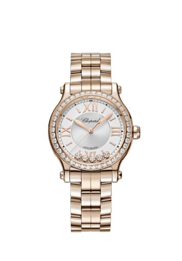 Chopard Happy Sport Ethical Rose Gold & Diamonds Women's Watch - Luxury Swiss Timepiece for Elegant Occasions & Special Events
