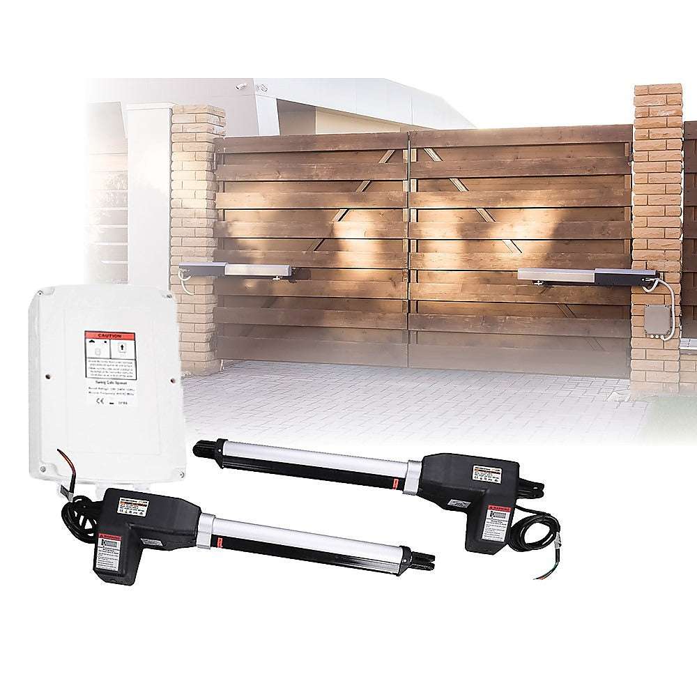 1000KG Heavy Duty Double Swing Automatic Gate Opener with Remote Control - Ideal for Driveway, Farm, and Commercial Property Security