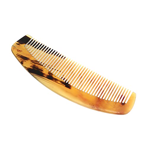 DOITOOL Natural Sheep Horn Hair Comb - Detangling & Styling Brush for Curly, Thick Hair - Home & Salon Use (Mixed Colors) - Perfect for Daily Hair Care & Gentle Detangling