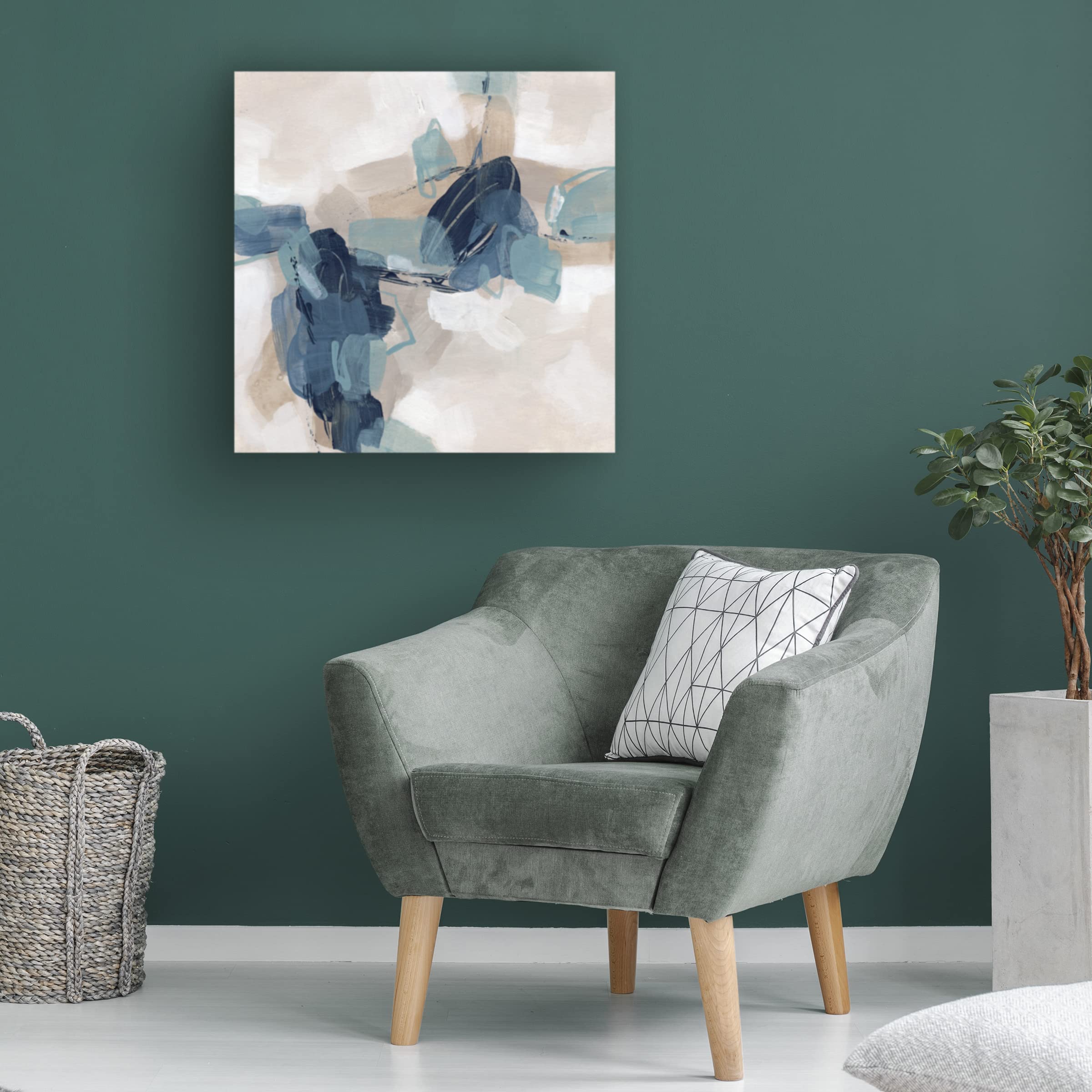 Trademark Fine Art 'Blues Chorus I' Canvas Art Print by June Erica Vess - Modern Wall Decor for Living Room, Bedroom & Office