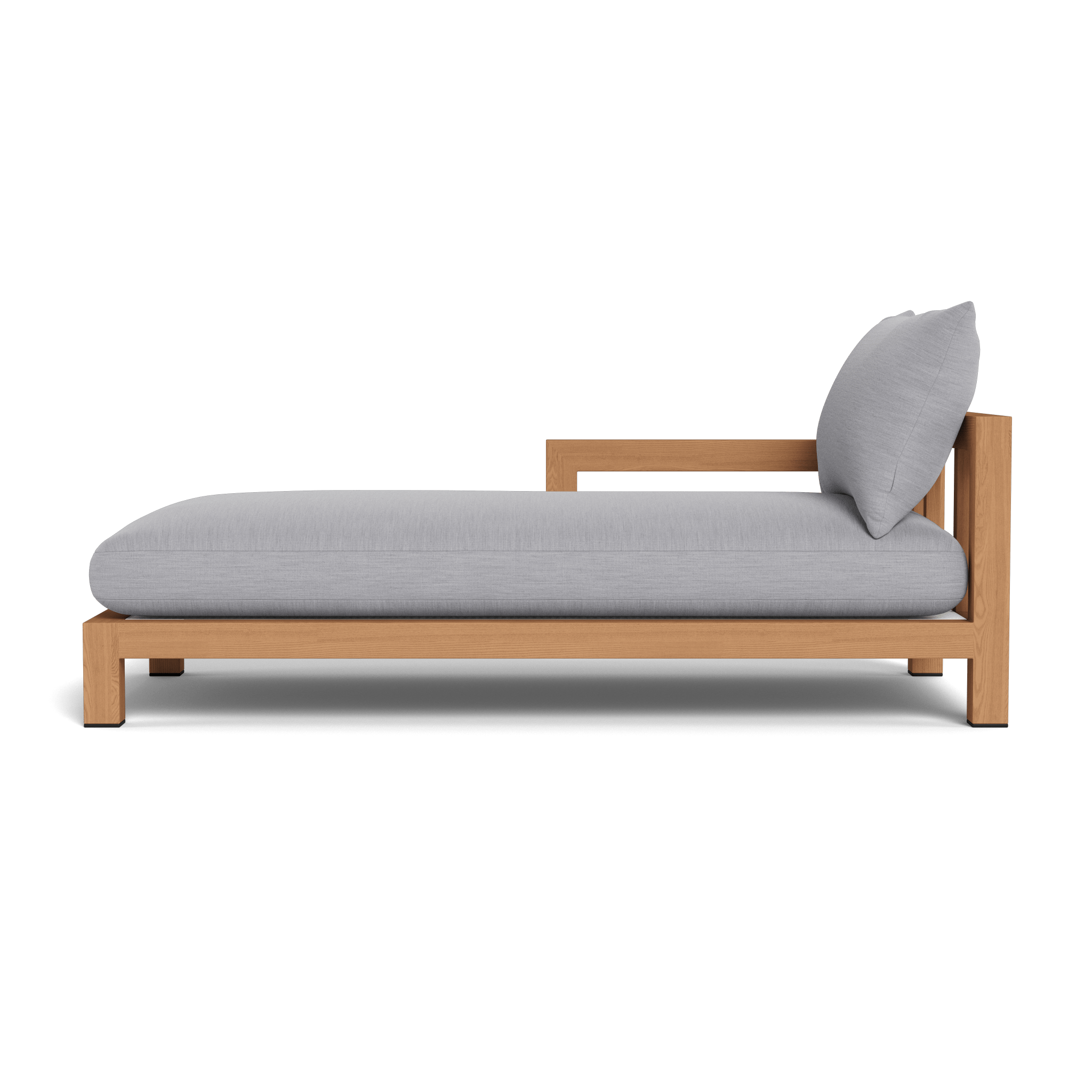 Premium Pacific Teak Chaise Lounge - Outdoor Patio Furniture for Poolside, Beach & Garden Relaxation - Weather-Resistant & Durable Teak Wood Design