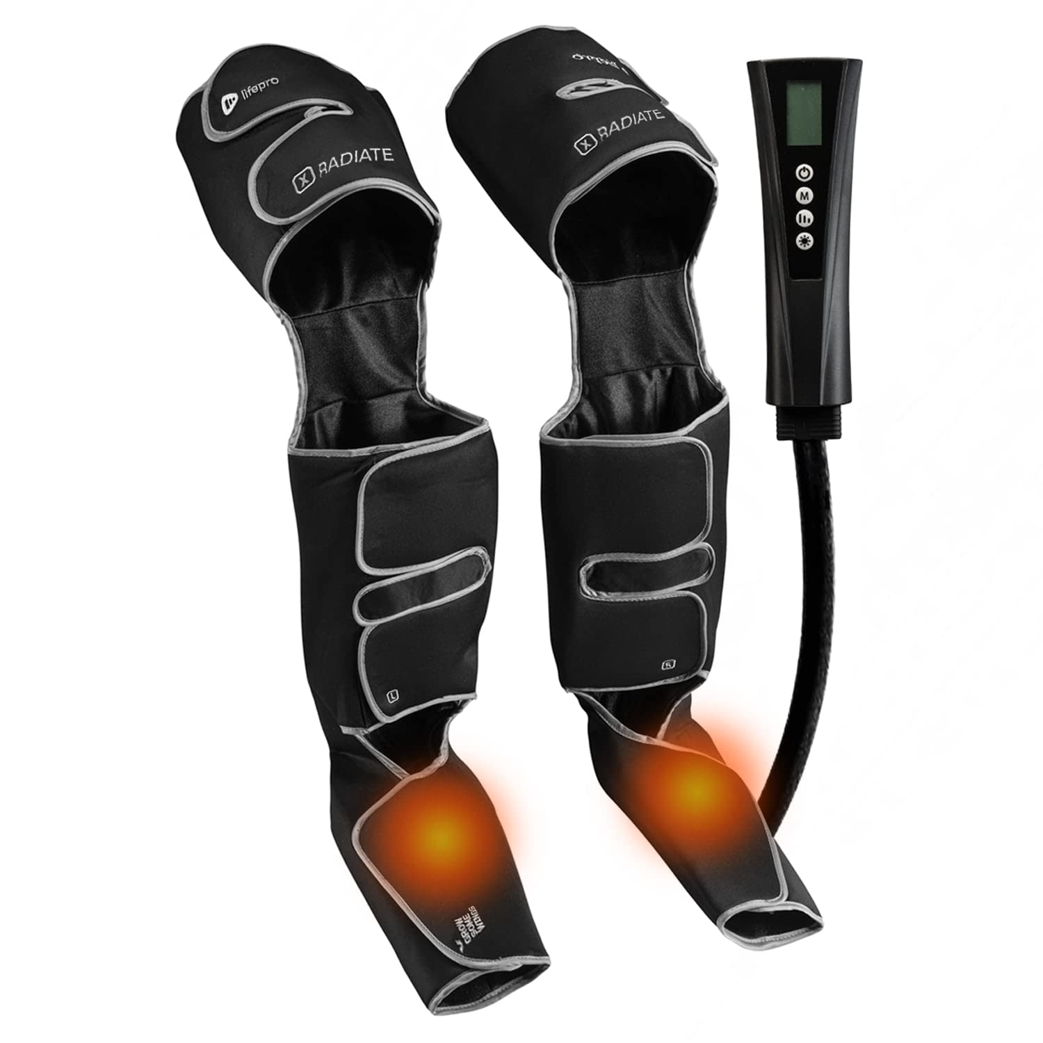 Lifepro Leg Massager with Heat & Compression - Foot, Leg & Calf Massager for Improved Circulation & Pain Relief - Standard & Tall Sizes - Perfect for Post-Workout Recovery, Office Use & Relaxation at Home