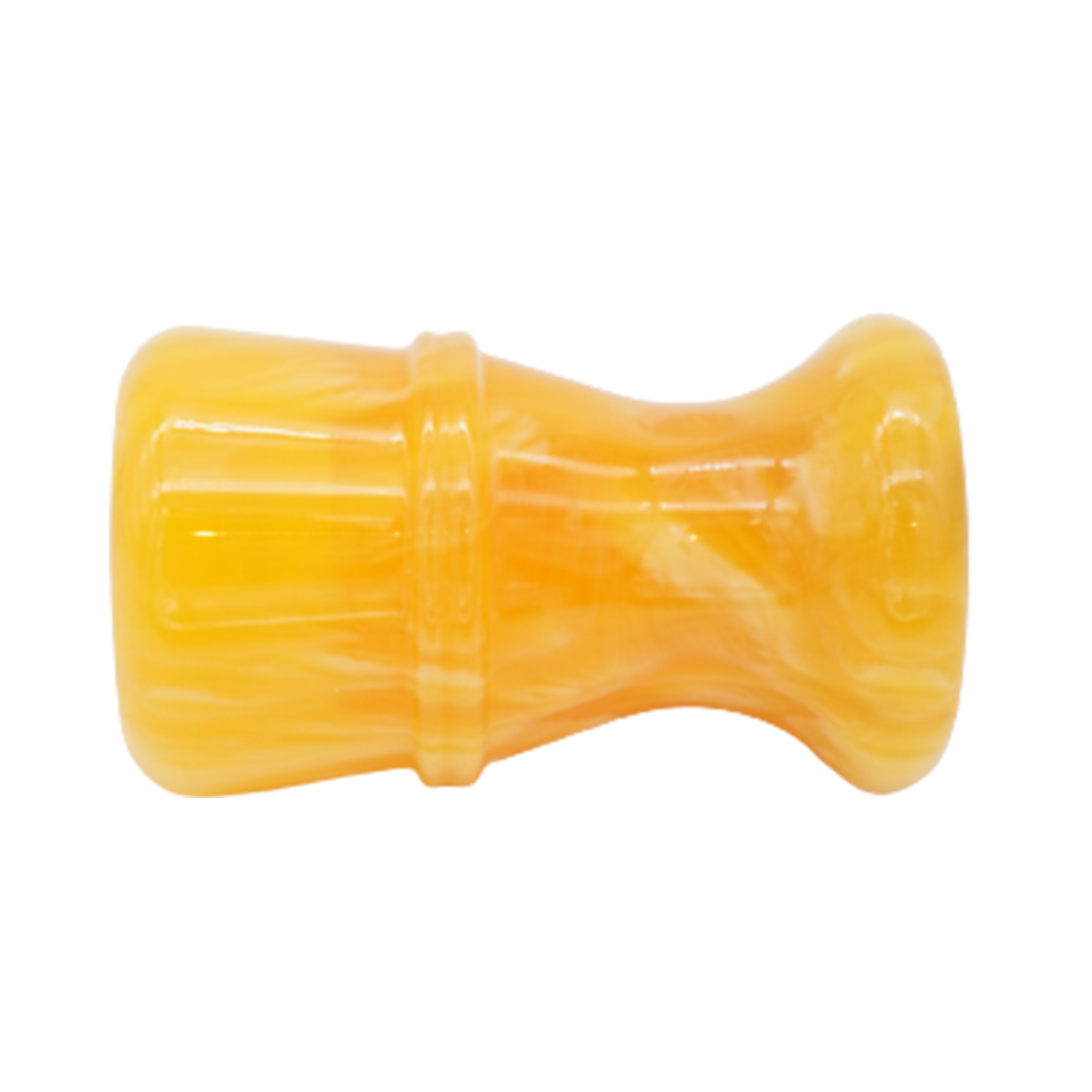 Premium Amber Handcrafted Shaving Brush Handle - Fits 24mm & 26mm Knots - Perfect for Wet Shaving, Grooming Kits & Luxury Bathroom Accessories