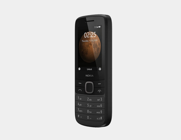 NOKIA 225 4G Unlocked Phone - 128MB Storage, Single SIM GSM Mobile (TA 1282 SS) - Black | Perfect for Travel, Backup & Emergency Use