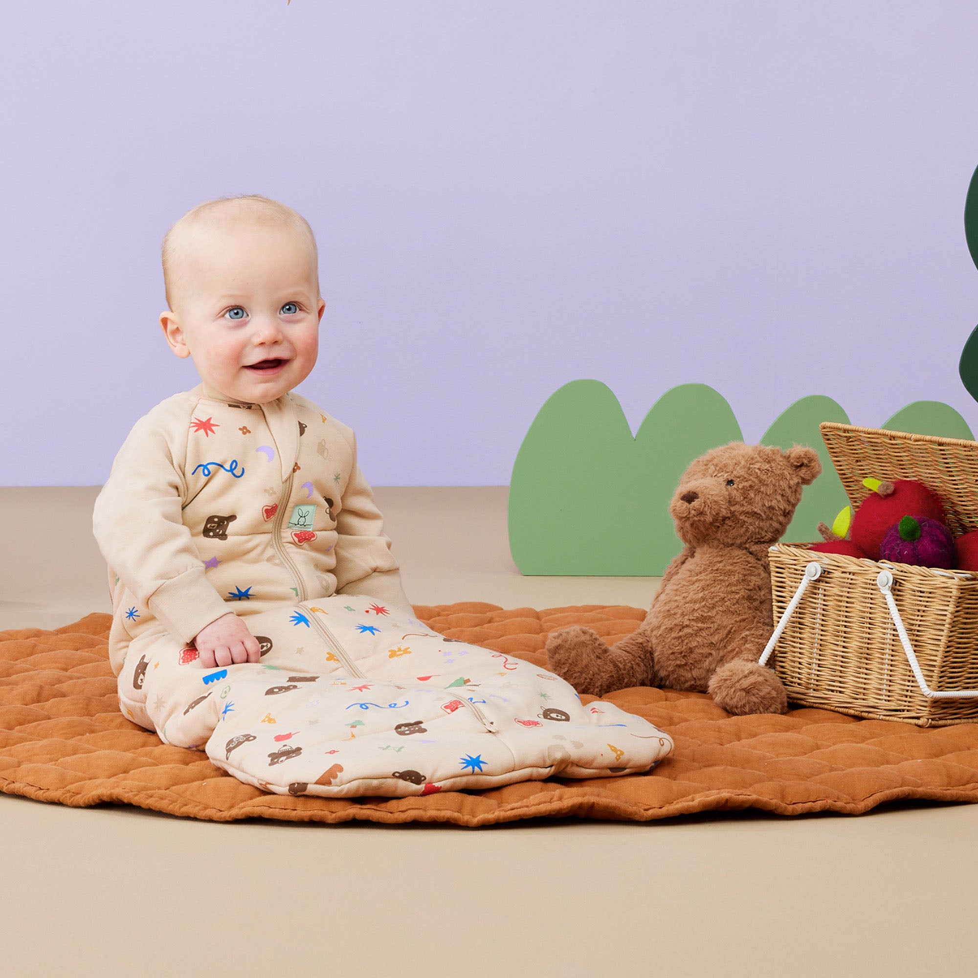 ErgoPouch TOG 3.5 Long Sleeve Baby Sleeping Bag - Warm Winter Wear for Newborns & Infants - Perfect for Nursery, Daycare & Cozy Teddy Bear Themed Parties