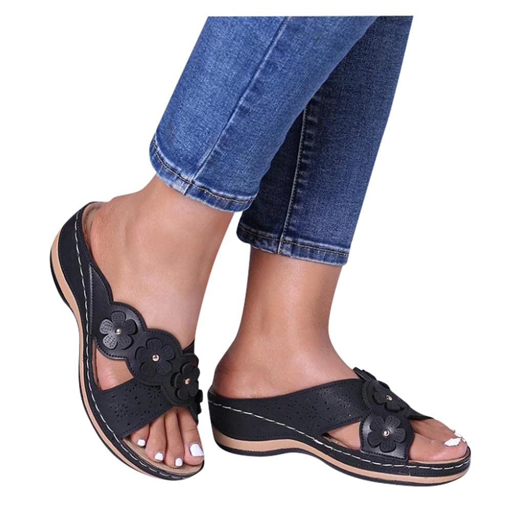 **Orthopedic Sandals for Women with Arch Support - Comfortable Walking Sandals & Flip Flops - Perfect for Travel, Hiking, and Everyday Wear**