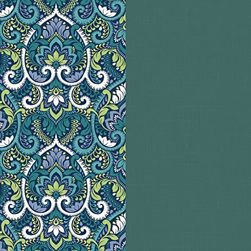 Sapphire Aurora Blue Damask