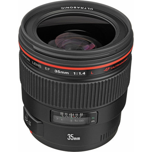 Canon EF 35mm f/1.4L USM Wide Angle Lens for DSLR Cameras - Professional Prime Lens with Ultrasonic Motor - Perfect for Portrait, Wedding & Low Light Photography