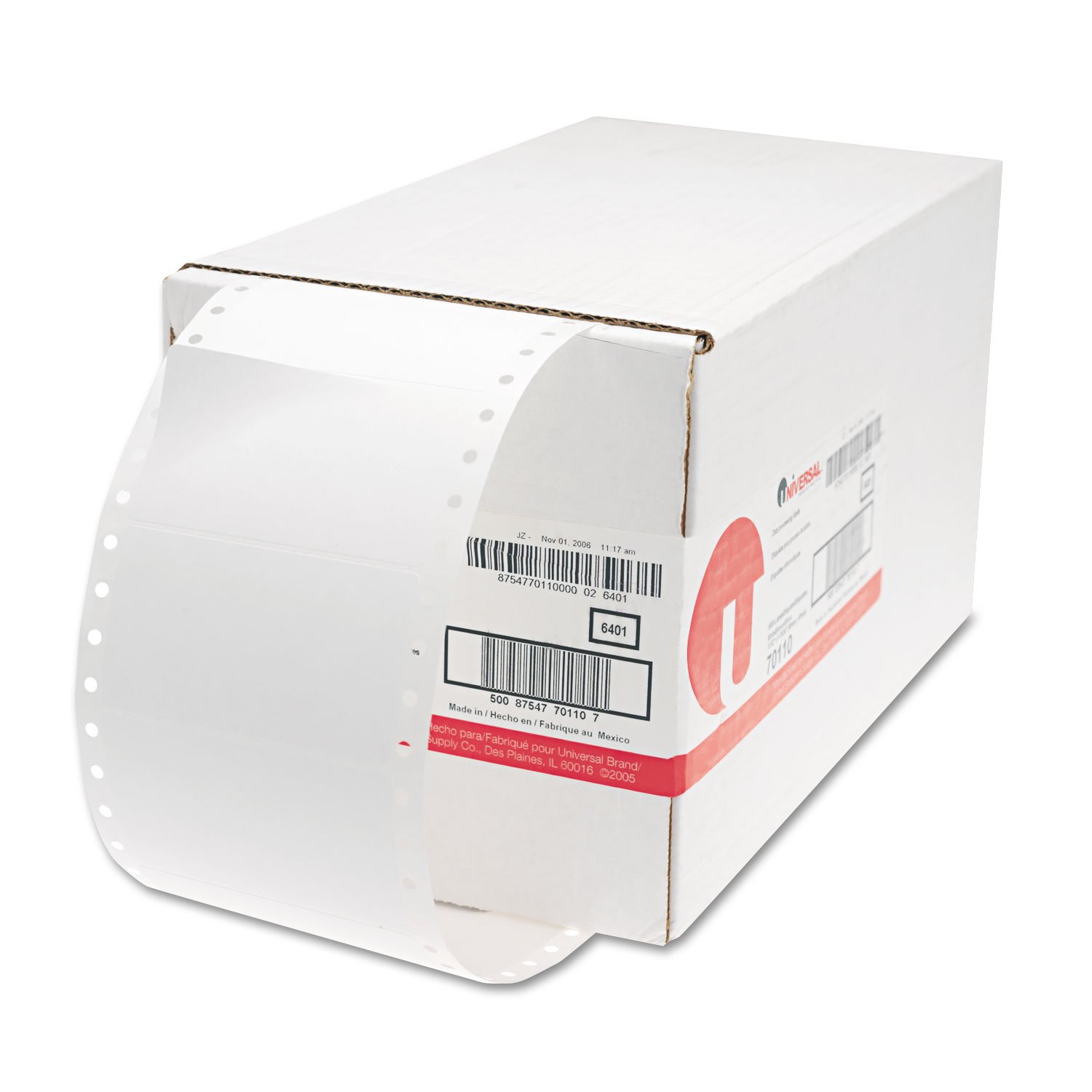 AVE4013 - High-Speed Dot Matrix Printer Mailing Labels for Shipping, Packaging & Office Use - Compatible with Most Address Label Printers
