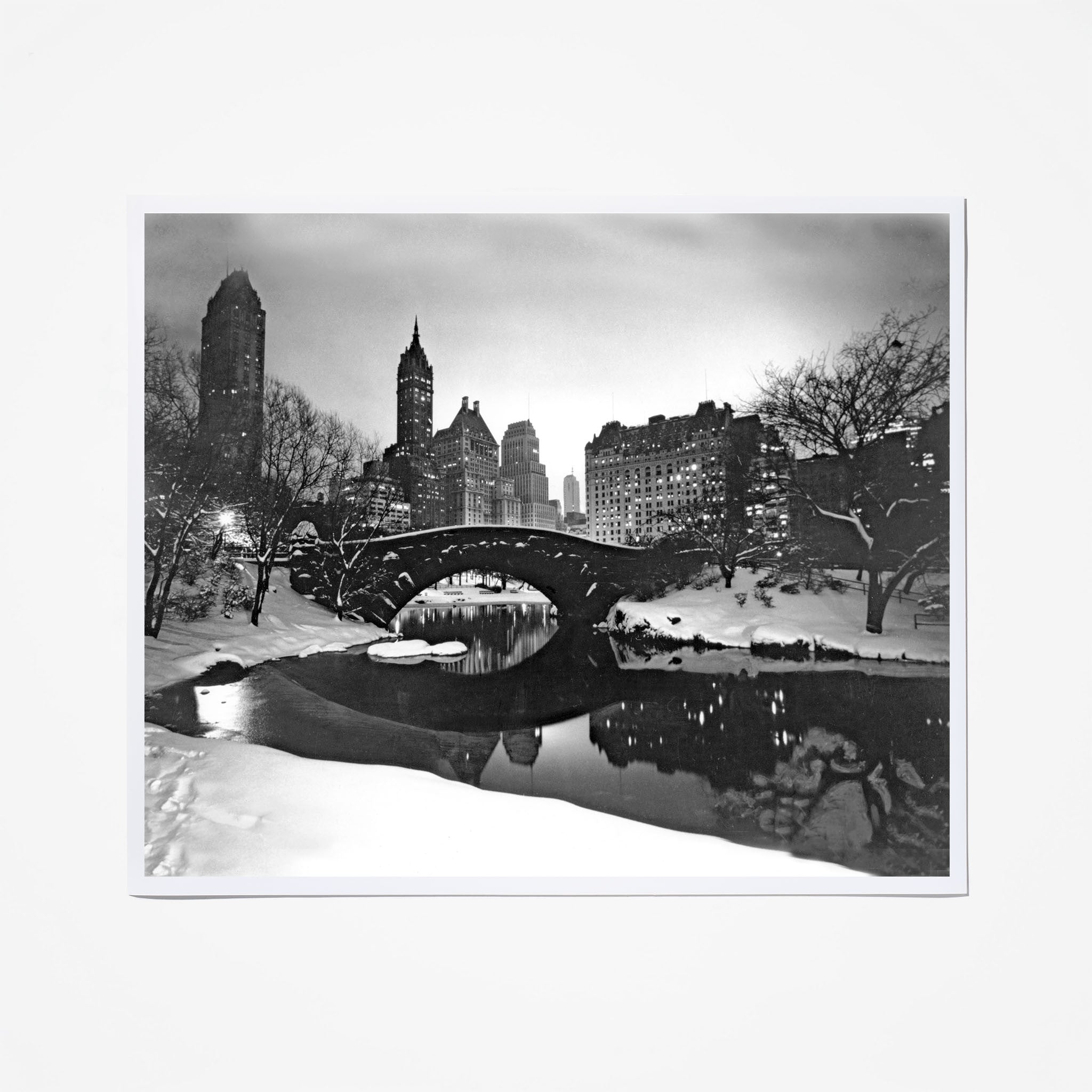 Central Park Snow - Premium Winter Scenic Photography Backdrop for Holidays & Events | Perfect for Christmas, Weddings, and Seasonal Decor