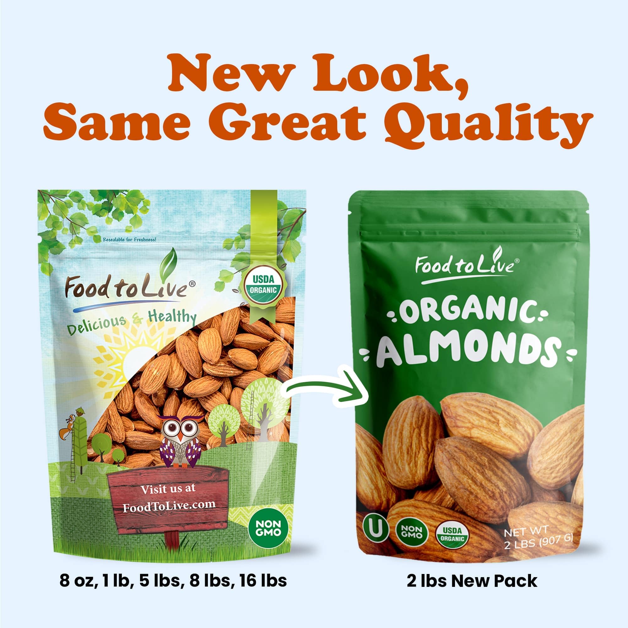 Organic California Almonds, 16 Pounds – Non-GMO, Whole, Unsalted, Unroasted, Keto, Vegan | Bulk Raw Almonds Rich in Vitamin E & Protein | Perfect for Snacking, Almond Milk, Butter, Baking, Desserts, Trail Mix & Healthy Recipes