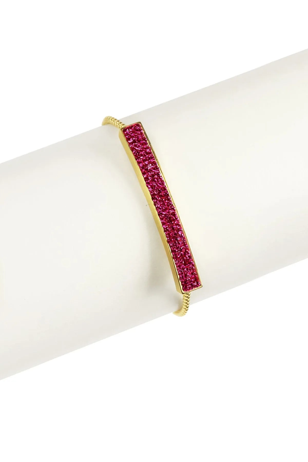 Elegant Crystal Bar Bracelet for Women - Minimalist Stackable Jewelry for Everyday Wear, Parties & Special Occasions