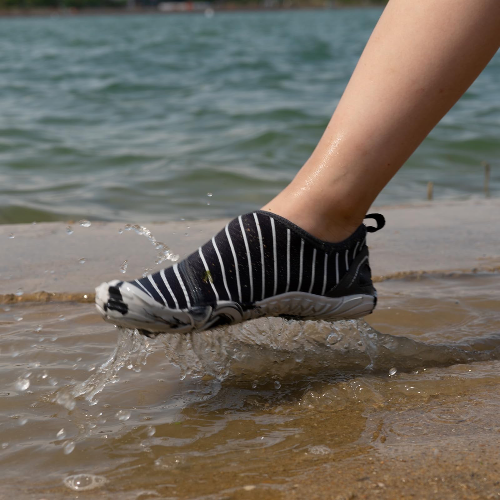 **AoSiFu Kids Water Shoes for Boys & Girls - Quick Dry Aqua Socks for Beach, Pool, Swimming & Sports - Lightweight Barefoot Design (Toddler/Little Kid/Big Kid) - Perfect for Water Play, Surfing & Outdoor Adventures**