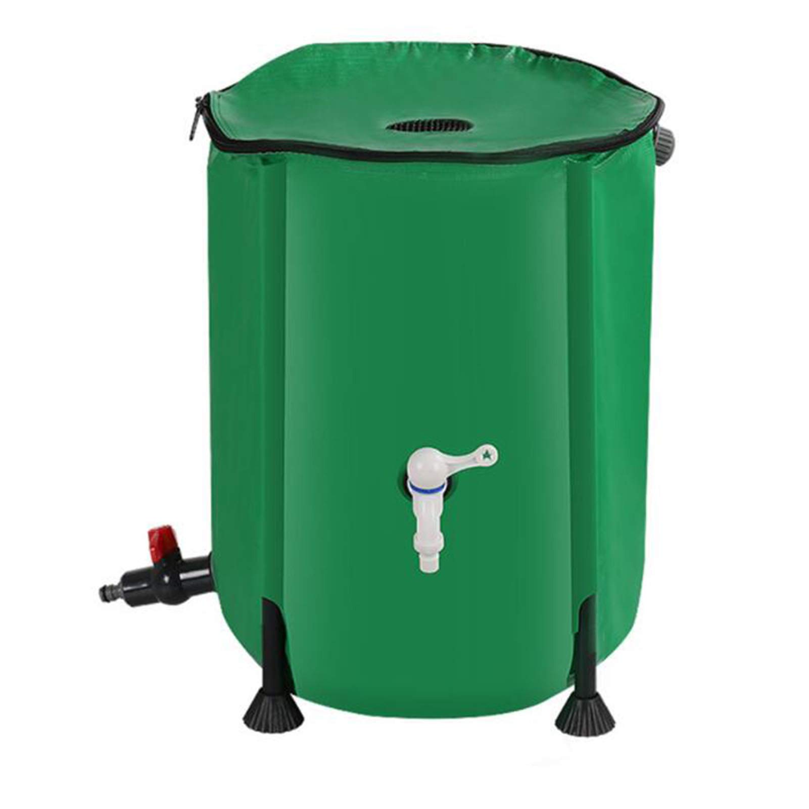 Large Capacity Foldable Plastic Water Storage Bucket with Faucet - Portable Rainwater Collector for Outdoor, Garden & Farm Irrigation | Camping, Emergency Water Supply, Plant Watering, Livestock Hydration