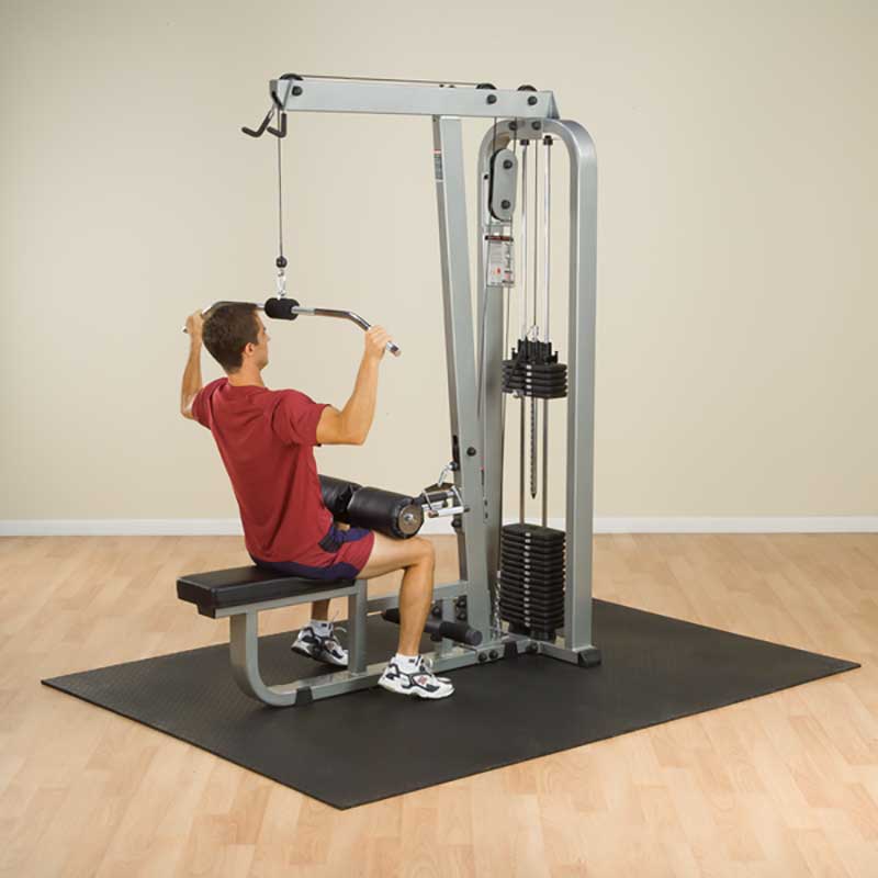 Body Solid SLM300G 2 Commercial Lat Pull and Mid Row Machine - Heavy Duty Gym Equipment for Back Workouts & Strength Training | Perfect for Home Gyms & Commercial Fitness Centers