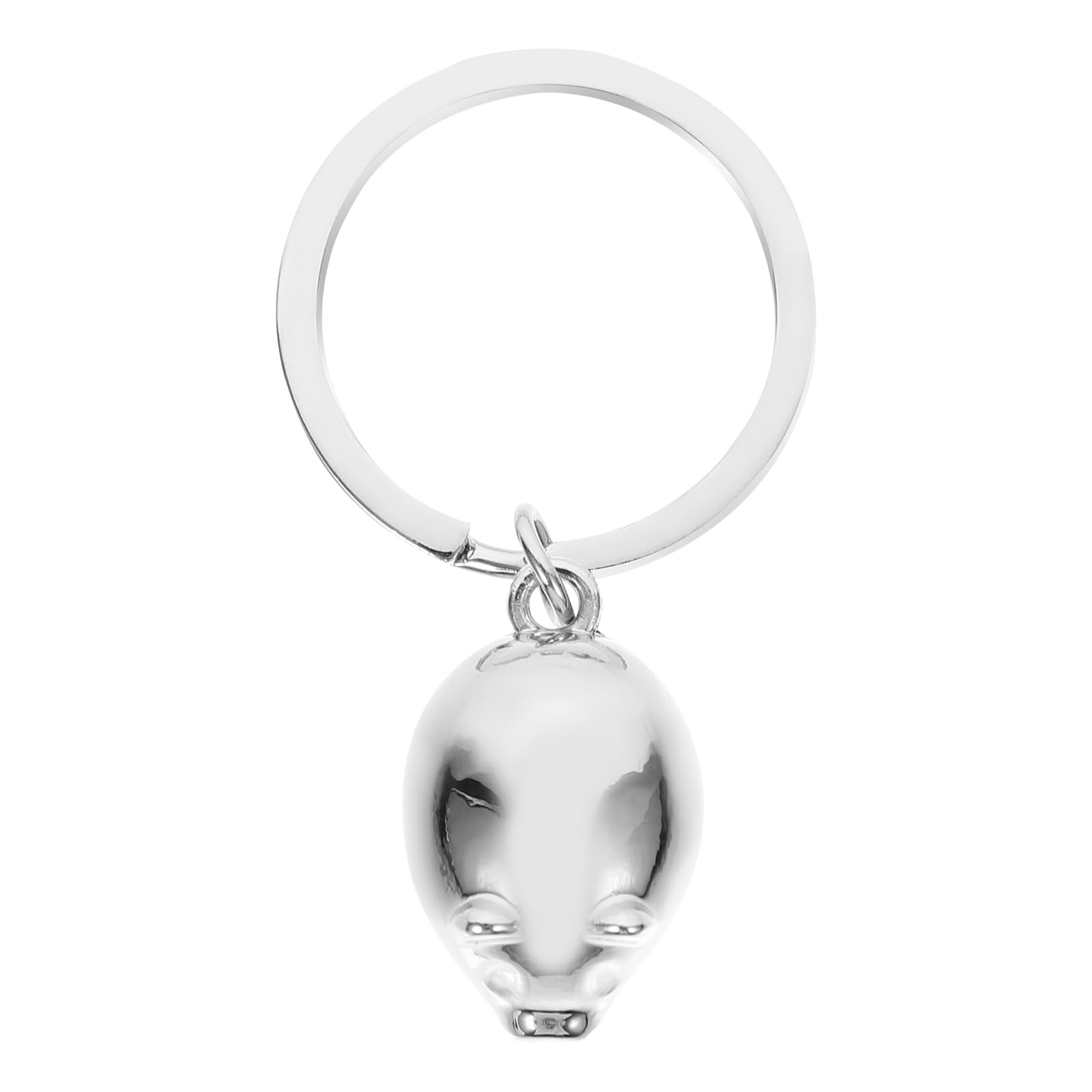 Cute Pig Keychain for Women - Silver Creative Keyring for Car Keys, Purse & Bag Accessory - Perfect Gift & Decoration for Everyday Use